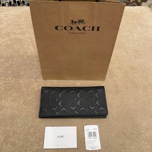 Coach Breast Pocket Wallet In Signature Leather